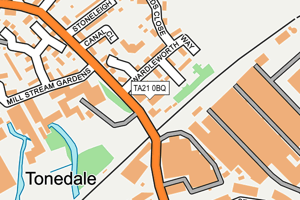 TA21 0BQ map - OS OpenMap – Local (Ordnance Survey) TA21 0BQ map - OS OpenMap – Local (Ordnance Survey)