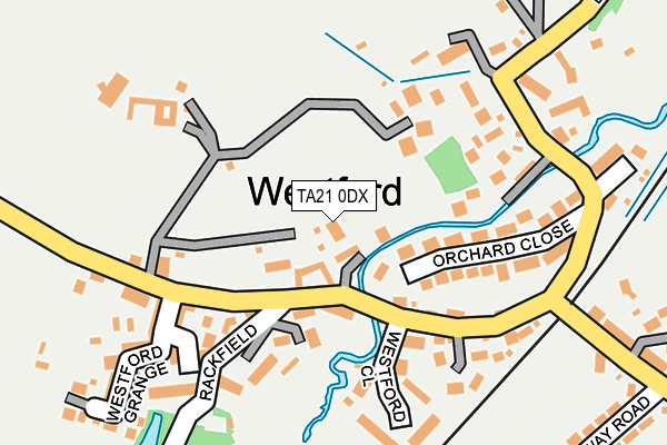 TA21 0DX map - OS OpenMap – Local (Ordnance Survey) TA21 0DX map - OS OpenMap – Local (Ordnance Survey)