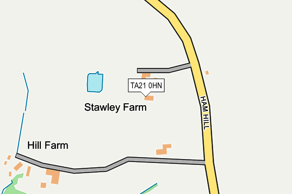 TA21 0HN map - OS OpenMap – Local (Ordnance Survey) TA21 0HN map - OS OpenMap – Local (Ordnance Survey)