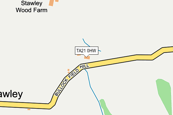 TA21 0HW map - OS OpenMap – Local (Ordnance Survey) TA21 0HW map - OS OpenMap – Local (Ordnance Survey)
