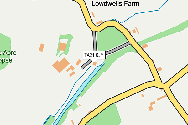 TA21 0JY map - OS OpenMap – Local (Ordnance Survey) TA21 0JY map - OS OpenMap – Local (Ordnance Survey)