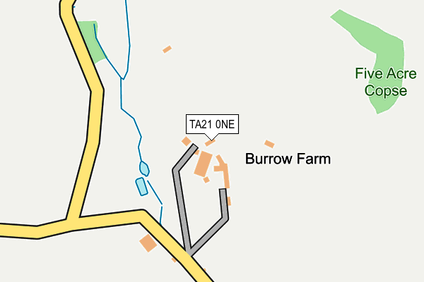 TA21 0NE map - OS OpenMap – Local (Ordnance Survey) TA21 0NE map - OS OpenMap – Local (Ordnance Survey)