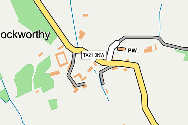 TA21 0NW map - OS OpenMap – Local (Ordnance Survey) TA21 0NW map - OS OpenMap – Local (Ordnance Survey)