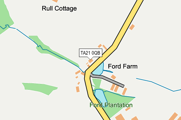 TA21 0QB map - OS OpenMap – Local (Ordnance Survey) TA21 0QB map - OS OpenMap – Local (Ordnance Survey)