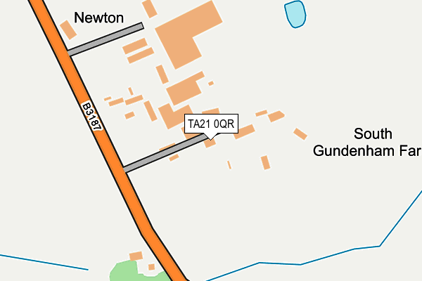 TA21 0QR map - OS OpenMap – Local (Ordnance Survey)