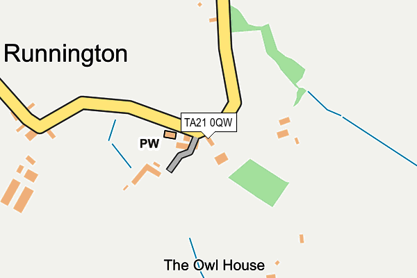 TA21 0QW map - OS OpenMap – Local (Ordnance Survey) TA21 0QW map - OS OpenMap – Local (Ordnance Survey)