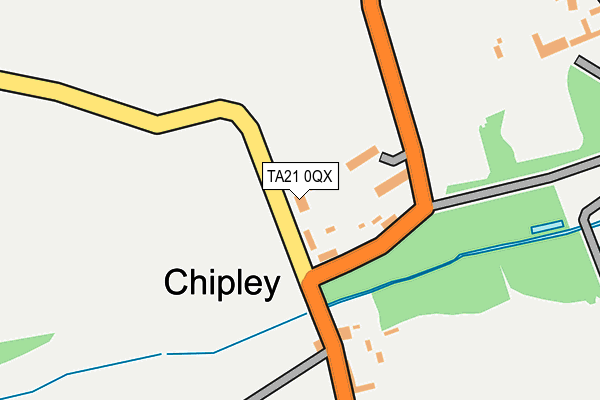 TA21 0QX map - OS OpenMap – Local (Ordnance Survey) TA21 0QX map - OS OpenMap – Local (Ordnance Survey)