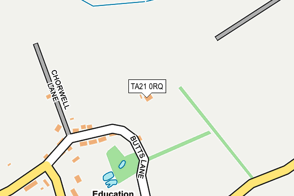 TA21 0RQ map - OS OpenMap – Local (Ordnance Survey) TA21 0RQ map - OS OpenMap – Local (Ordnance Survey)