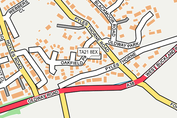 TA21 8EX map - OS OpenMap – Local (Ordnance Survey) TA21 8EX map - OS OpenMap – Local (Ordnance Survey)