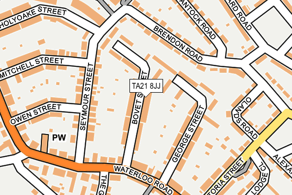 TA21 8JJ map - OS OpenMap – Local (Ordnance Survey) TA21 8JJ map - OS OpenMap – Local (Ordnance Survey)
