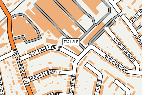 TA21 8LE map - OS OpenMap – Local (Ordnance Survey) TA21 8LE map - OS OpenMap – Local (Ordnance Survey)