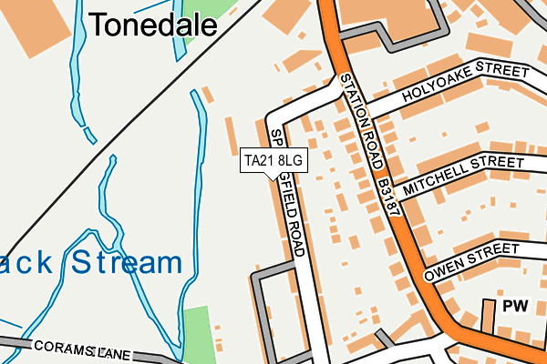 TA21 8LG map - OS OpenMap – Local (Ordnance Survey) TA21 8LG map - OS OpenMap – Local (Ordnance Survey)