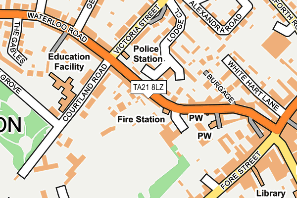 TA21 8LZ map - OS OpenMap – Local (Ordnance Survey) TA21 8LZ map - OS OpenMap – Local (Ordnance Survey)