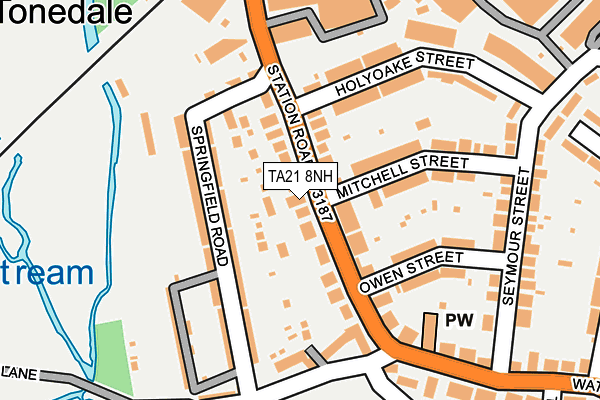 TA21 8NH map - OS OpenMap – Local (Ordnance Survey) TA21 8NH map - OS OpenMap – Local (Ordnance Survey)