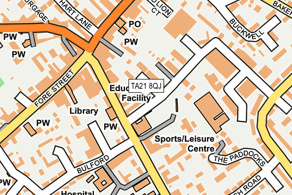 TA21 8QJ map - OS OpenMap – Local (Ordnance Survey) TA21 8QJ map - OS OpenMap – Local (Ordnance Survey)