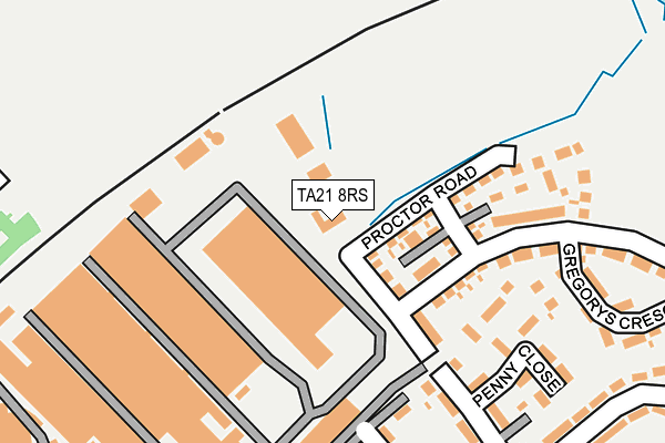 TA21 8RS map - OS OpenMap – Local (Ordnance Survey) TA21 8RS map - OS OpenMap – Local (Ordnance Survey)