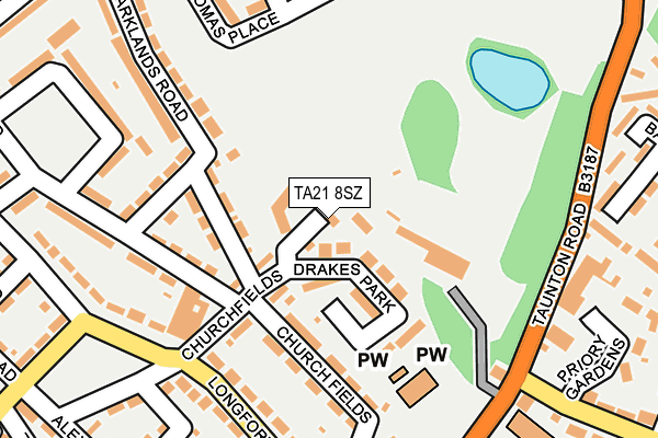 TA21 8SZ map - OS OpenMap – Local (Ordnance Survey) TA21 8SZ map - OS OpenMap – Local (Ordnance Survey)