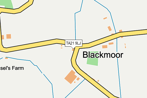 TA21 9LJ map - OS OpenMap – Local (Ordnance Survey) TA21 9LJ map - OS OpenMap – Local (Ordnance Survey)