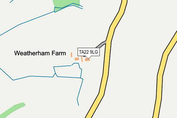 TA22 9LG map - OS OpenMap – Local (Ordnance Survey) TA22 9LG map - OS OpenMap – Local (Ordnance Survey)