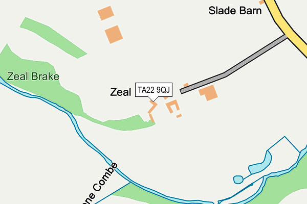TA22 9QJ map - OS OpenMap – Local (Ordnance Survey) TA22 9QJ map - OS OpenMap – Local (Ordnance Survey)