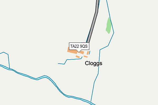 TA22 9QS map - OS OpenMap – Local (Ordnance Survey) TA22 9QS map - OS OpenMap – Local (Ordnance Survey)