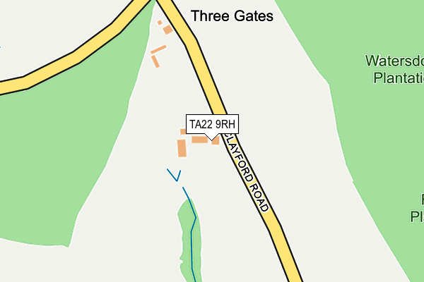 TA22 9RH map - OS OpenMap – Local (Ordnance Survey) TA22 9RH map - OS OpenMap – Local (Ordnance Survey)