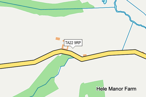 TA22 9RP map - OS OpenMap – Local (Ordnance Survey) TA22 9RP map - OS OpenMap – Local (Ordnance Survey)