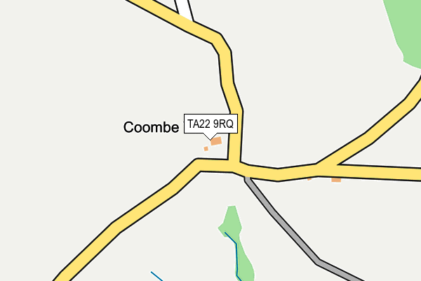 TA22 9RQ map - OS OpenMap – Local (Ordnance Survey) TA22 9RQ map - OS OpenMap – Local (Ordnance Survey)
