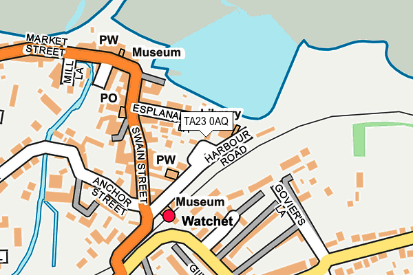 TA23 0AQ map - OS OpenMap – Local (Ordnance Survey) TA23 0AQ map - OS OpenMap – Local (Ordnance Survey)