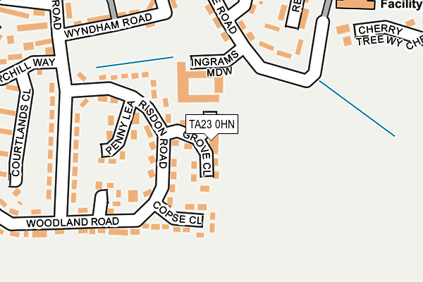 TA23 0HN map - OS OpenMap – Local (Ordnance Survey) TA23 0HN map - OS OpenMap – Local (Ordnance Survey)