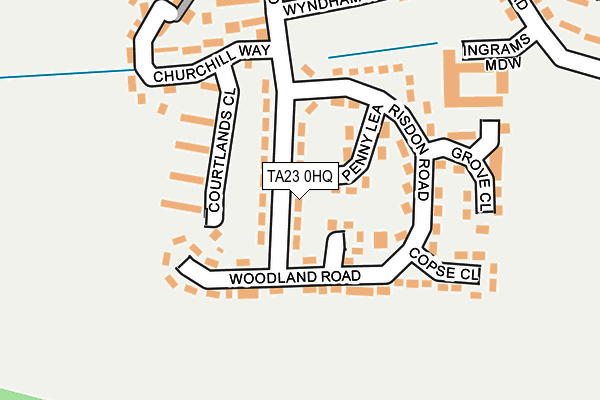 TA23 0HQ map - OS OpenMap – Local (Ordnance Survey) TA23 0HQ map - OS OpenMap – Local (Ordnance Survey)