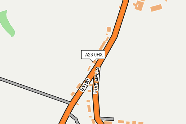 TA23 0HX map - OS OpenMap – Local (Ordnance Survey) TA23 0HX map - OS OpenMap – Local (Ordnance Survey)