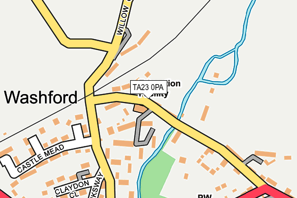 TA23 0PA map - OS OpenMap – Local (Ordnance Survey) TA23 0PA map - OS OpenMap – Local (Ordnance Survey)