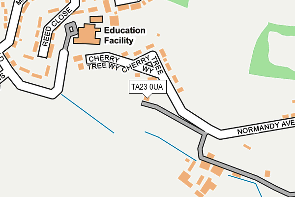 TA23 0UA map - OS OpenMap – Local (Ordnance Survey) TA23 0UA map - OS OpenMap – Local (Ordnance Survey)