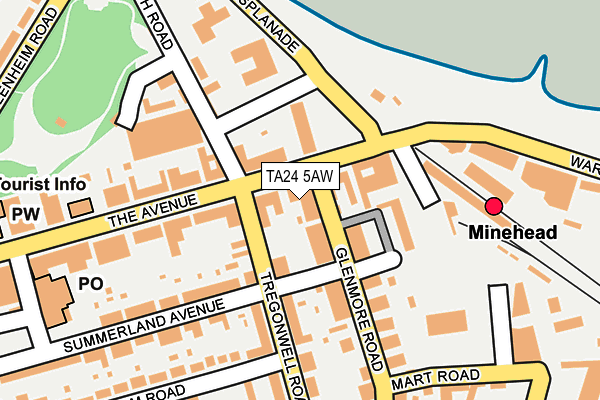 TA24 5AW map - OS OpenMap – Local (Ordnance Survey) TA24 5AW map - OS OpenMap – Local (Ordnance Survey)