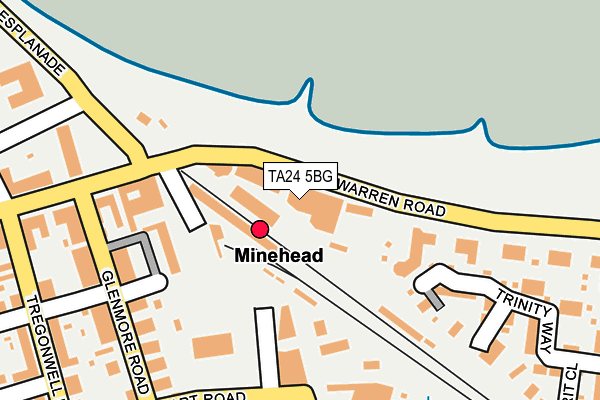 TA24 5BG map - OS OpenMap – Local (Ordnance Survey) TA24 5BG map - OS OpenMap – Local (Ordnance Survey)