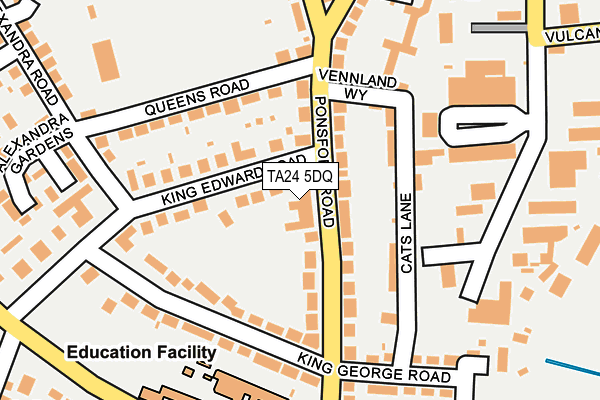 TA24 5DQ map - OS OpenMap – Local (Ordnance Survey) TA24 5DQ map - OS OpenMap – Local (Ordnance Survey)