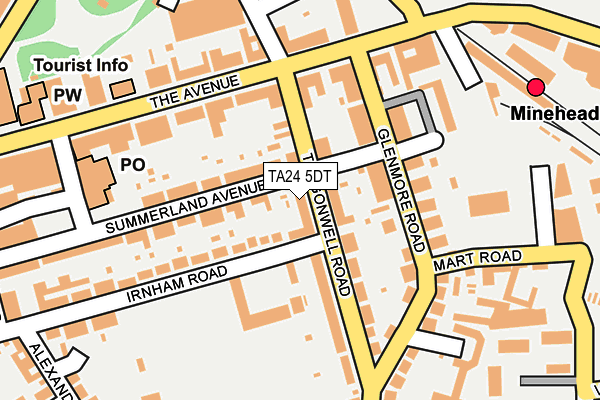 TA24 5DT map - OS OpenMap – Local (Ordnance Survey) TA24 5DT map - OS OpenMap – Local (Ordnance Survey)