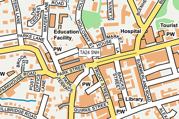TA24 5NH map - OS OpenMap – Local (Ordnance Survey) TA24 5NH map - OS OpenMap – Local (Ordnance Survey)