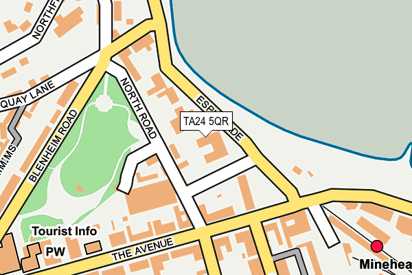 TA24 5QR map - OS OpenMap – Local (Ordnance Survey) TA24 5QR map - OS OpenMap – Local (Ordnance Survey)