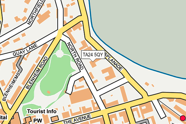 TA24 5QY map - OS OpenMap – Local (Ordnance Survey) TA24 5QY map - OS OpenMap – Local (Ordnance Survey)