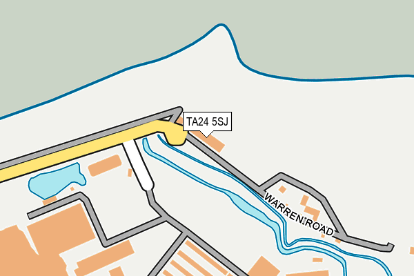 TA24 5SJ map - OS OpenMap – Local (Ordnance Survey) TA24 5SJ map - OS OpenMap – Local (Ordnance Survey)