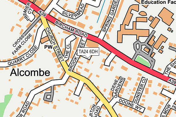 TA24 6DH map - OS OpenMap – Local (Ordnance Survey) TA24 6DH map - OS OpenMap – Local (Ordnance Survey)