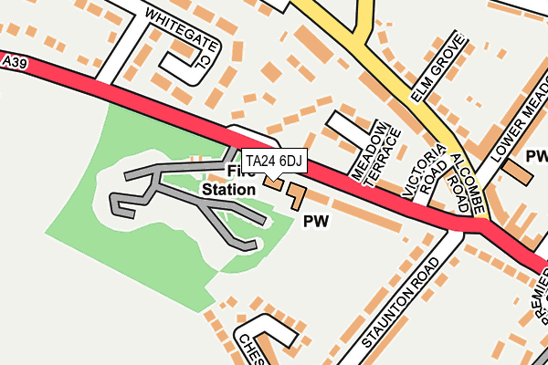 TA24 6DJ map - OS OpenMap – Local (Ordnance Survey) TA24 6DJ map - OS OpenMap – Local (Ordnance Survey)