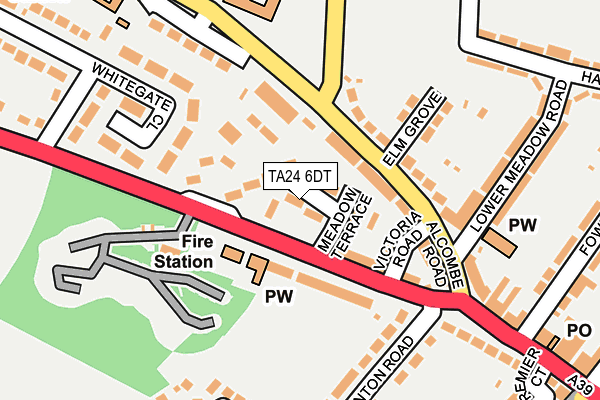 TA24 6DT map - OS OpenMap – Local (Ordnance Survey) TA24 6DT map - OS OpenMap – Local (Ordnance Survey)
