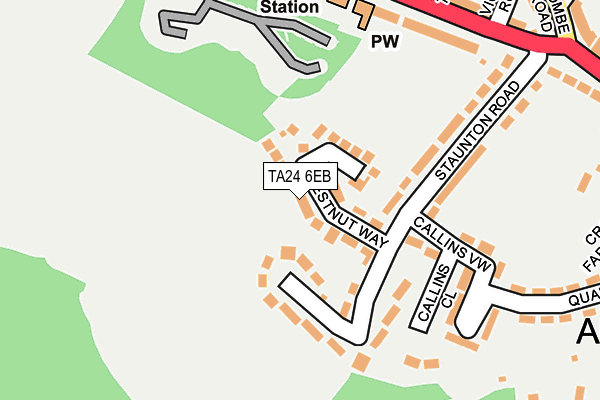 TA24 6EB map - OS OpenMap – Local (Ordnance Survey) TA24 6EB map - OS OpenMap – Local (Ordnance Survey)