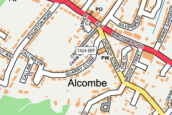TA24 6EF map - OS OpenMap – Local (Ordnance Survey) TA24 6EF map - OS OpenMap – Local (Ordnance Survey)