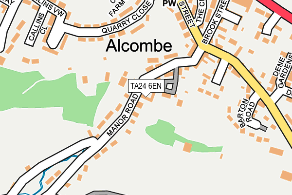 TA24 6EN map - OS OpenMap – Local (Ordnance Survey) TA24 6EN map - OS OpenMap – Local (Ordnance Survey)