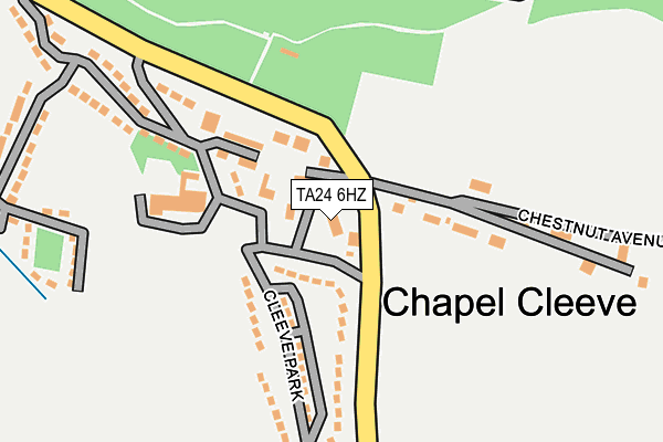 TA24 6HZ map - OS OpenMap – Local (Ordnance Survey) TA24 6HZ map - OS OpenMap – Local (Ordnance Survey)
