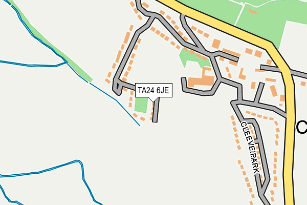 TA24 6JE map - OS OpenMap – Local (Ordnance Survey) TA24 6JE map - OS OpenMap – Local (Ordnance Survey)